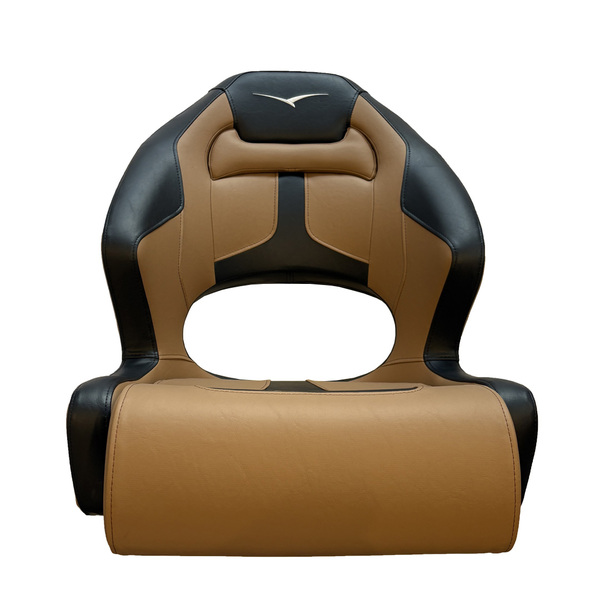 Premium Ocean Striker Seat With W/ Flip Up Bolster Black/Tan 
