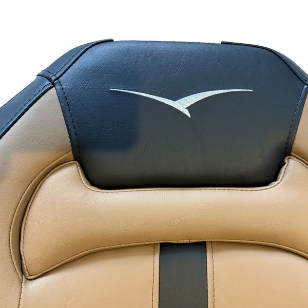 Premium Ocean Striker Seat With W/ Flip Up Bolster Black/Tan 