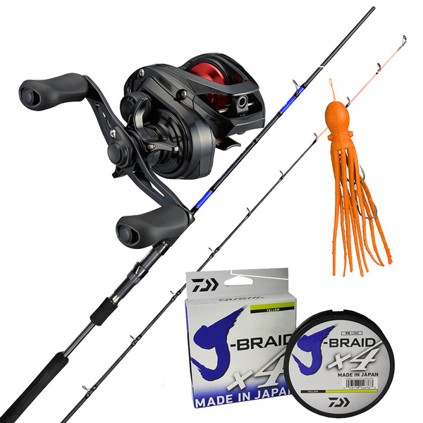Daiwa Pr100 Baitcasting Reel / Eliminator 662 Sj Pe2-3 + Braid 