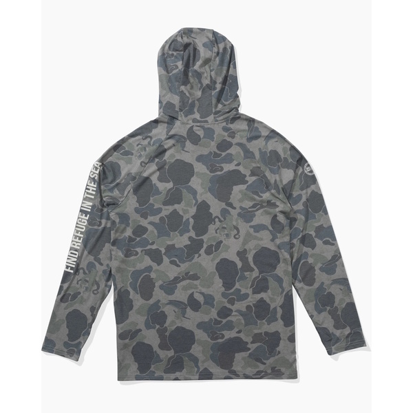 Salty Crew Sunshirt Mariner Lite Uv Hood Sand Camo