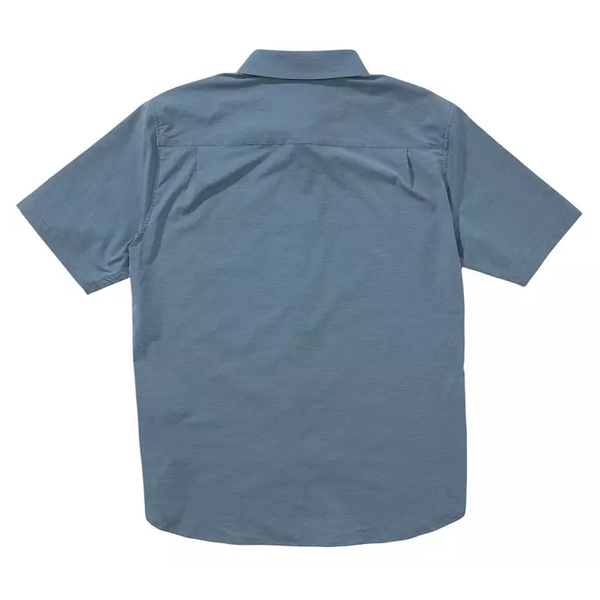 Salty Crew Shirt S/Sleeve Flagship Uv Button Up Channel Blue