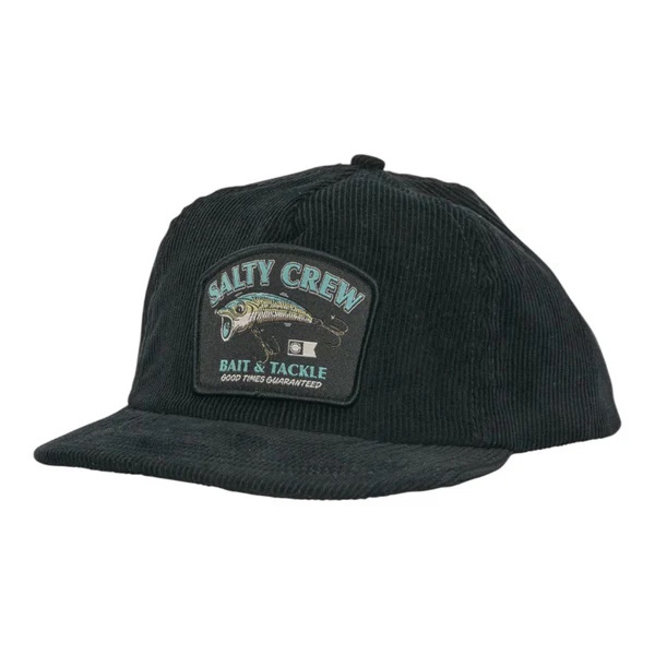 Salty Crew Snag It 5 Panel Cap Black