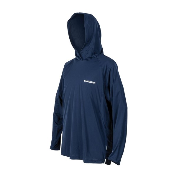 Performance Long Sleeve Hooded Tech Tee Marlin Navy 
