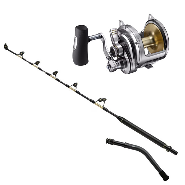 25 Talica 50 A 2-Speed / Tiagra Ultra 80Lb Full Rollered Game Combo W/Dual Butts