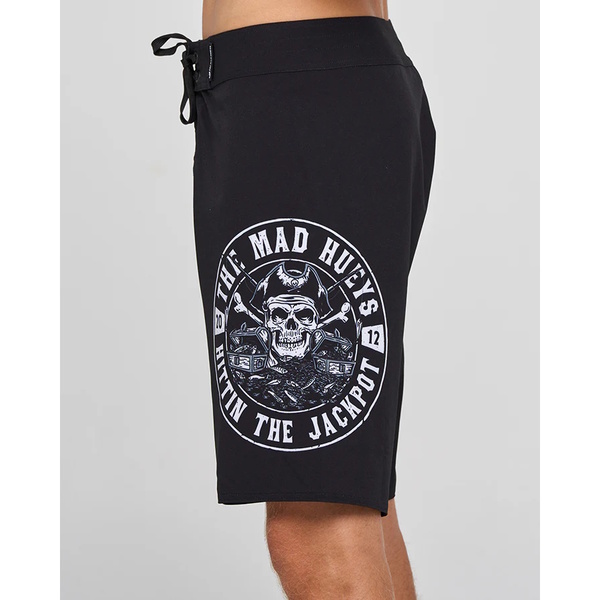 Mad Hueys Boardshort Hittin The Jackpot Black