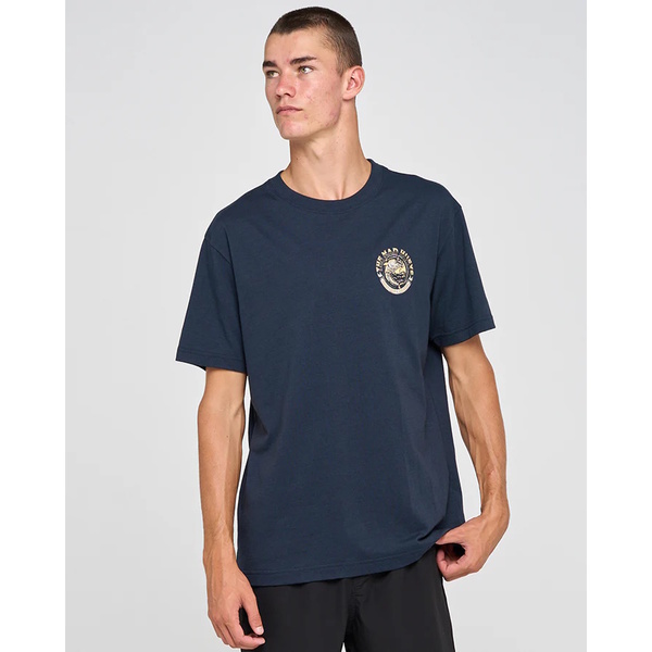 Mad Hueys Tee Ss Keeping It Reel Navy