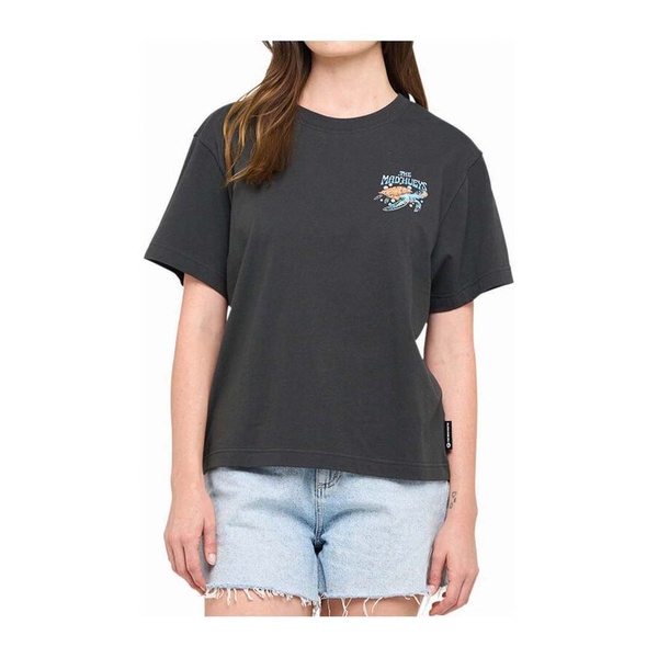 Mad Hueys Tee Ss Woman Turtle Anchor Vintage Black