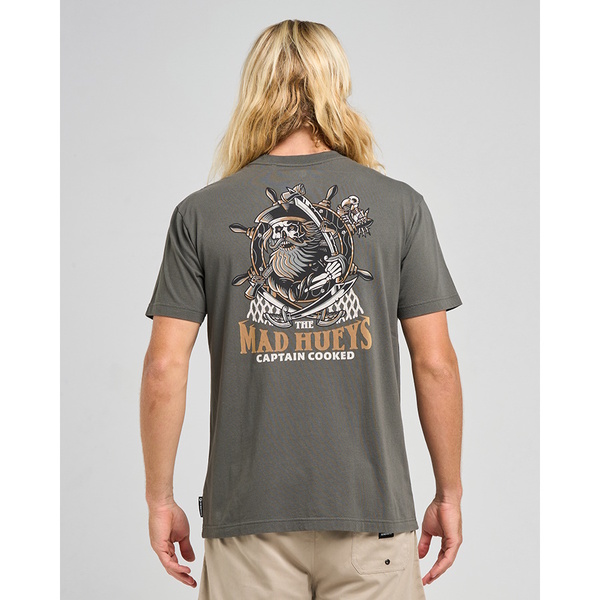 Captain Ship Faced Tee - Charcoal