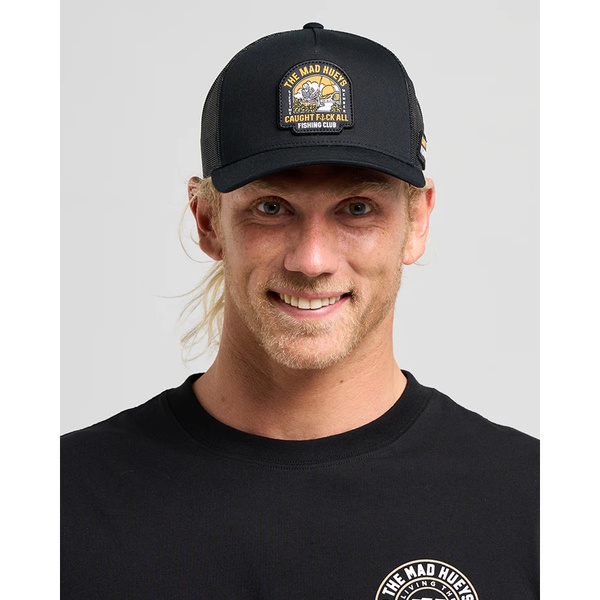 Mad Hueys Cap Trucker Caught Fk All Island Twill Black