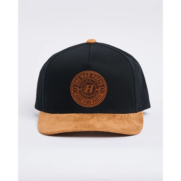 Mad Hueys Cap Snapback Suede Hueys Twill Bblack