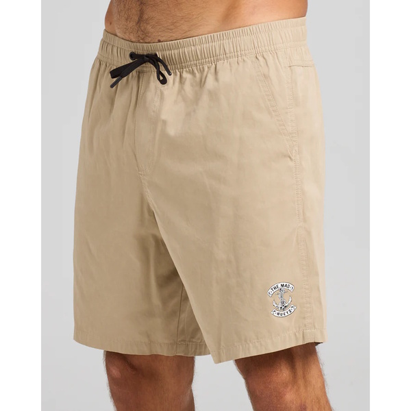 Mad Hueys Short Volley Skull Anchor 18" Taupe