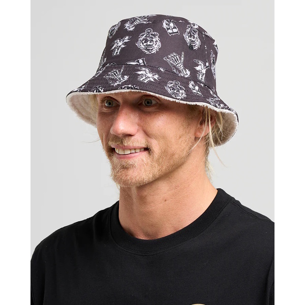 Mad Hueys Hat Bucket Sailor Anchor Terry White