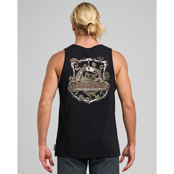 Mad Hueys Singlet Sea Captain Black