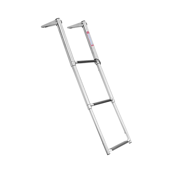 Stainless 3 Step Telescopic Boarding Ladder 254Mm Wide