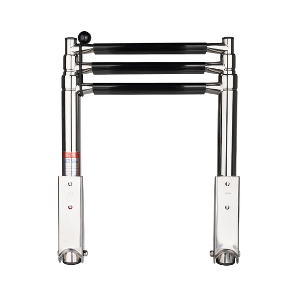 Stainless 3 Step Telescopic Boarding Ladder 254Mm Wide