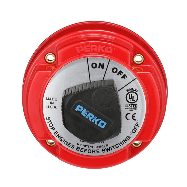 Perko Lg 2-Pos Battery Switch 360Amp (Cont)