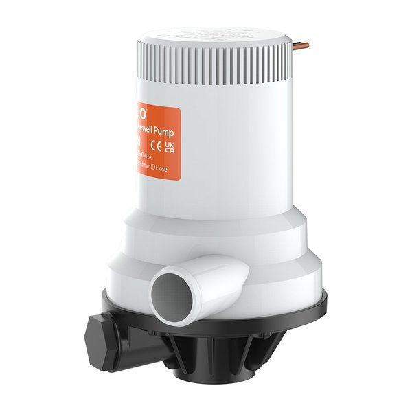 1600Gph 12V Livewell/Tuna Tube/Washdown Pump (Threaded Mt)