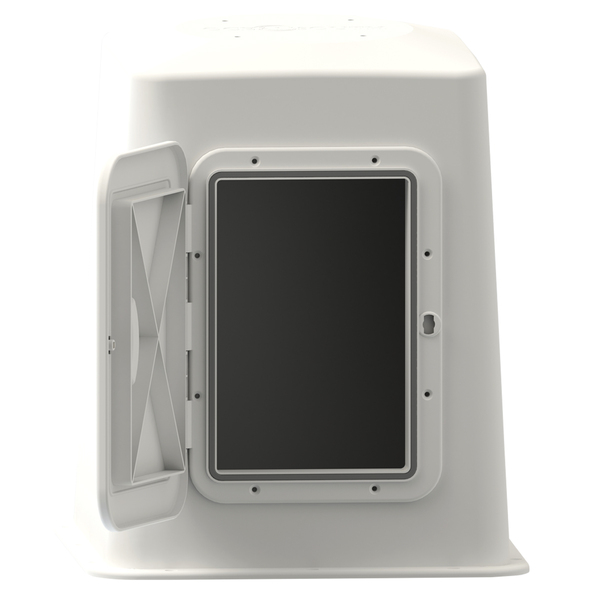 Abs H/Duty Seat Pedestal W/Hatch Cover 520Mm High
