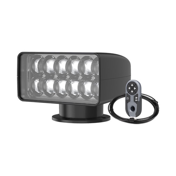 10-30V Led Search Light W/Remote 230000 Cd Black