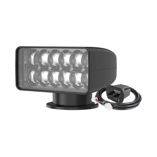 10-30V Led Search Light W/Remote 230000 Cd Black