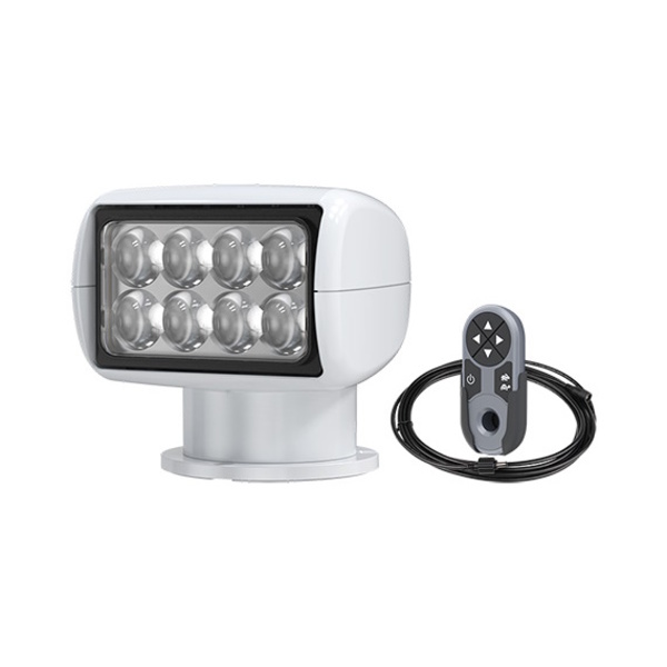 10-30V Led Search Light W/Remote 1250000 Candela White