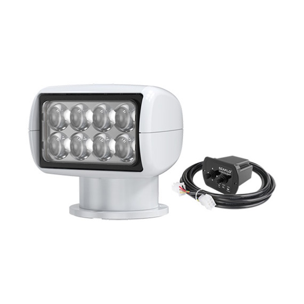 10-30V Led Search Light W/Remote 1250000 Candela White