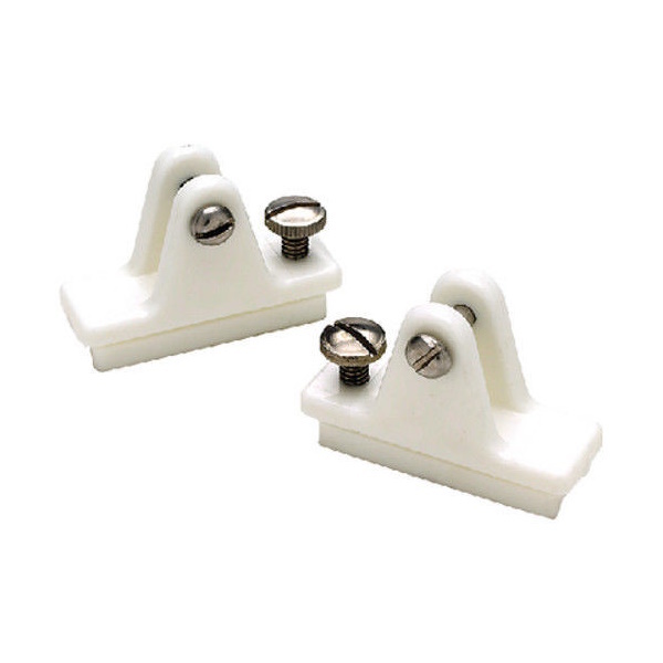 Nylon Canopy Fitting Base Deck Mount White 2-Pk
