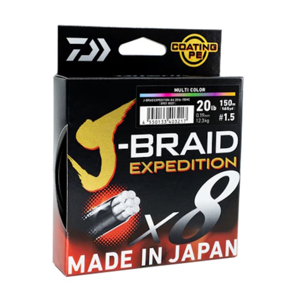 X8 J-Braid Expedition Multi-Colour 300M