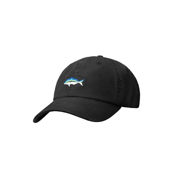 Dad Cap Snapper Tri-Colour Black 