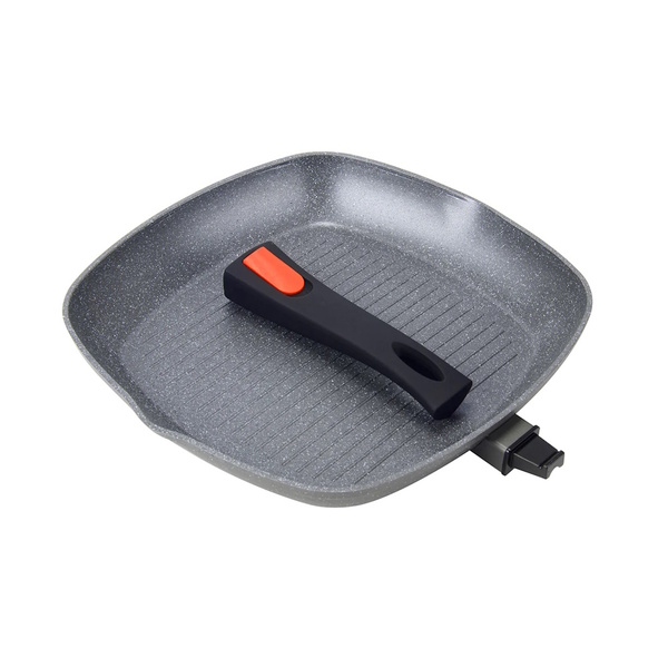Compact Grill Pan Non Stick Detach Handle
