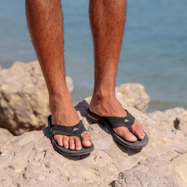 Fanning Jandal Black/Silver