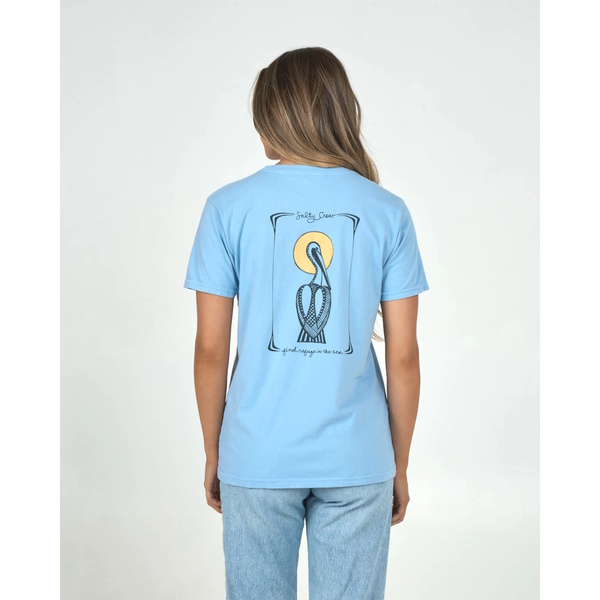 Womens Geo Pelican B.F Tee-Marine Blue