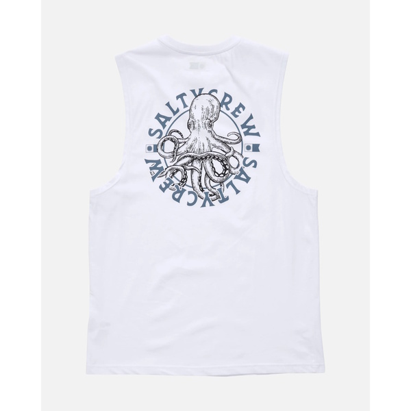 Tentacles Muscle Tank-White