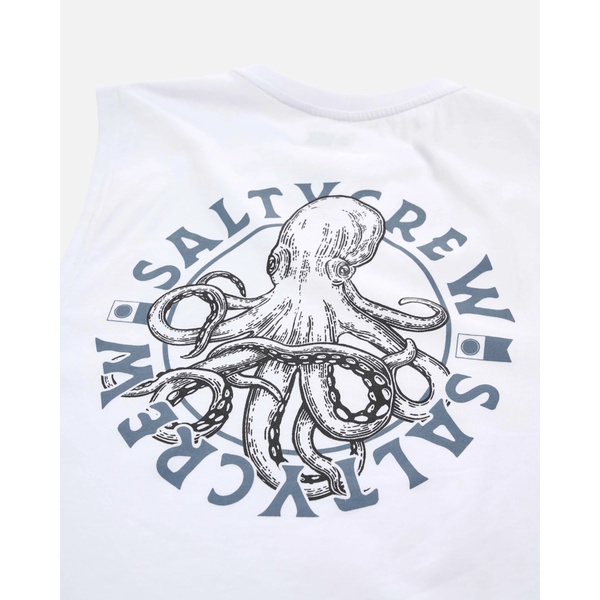 Tentacles Muscle Tank-White