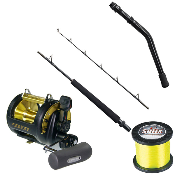 Shimano Tld 50A / Vortex Bent Butt 5'7 Rod Game 24-37Kg 1Pc Combo + Free Line 
