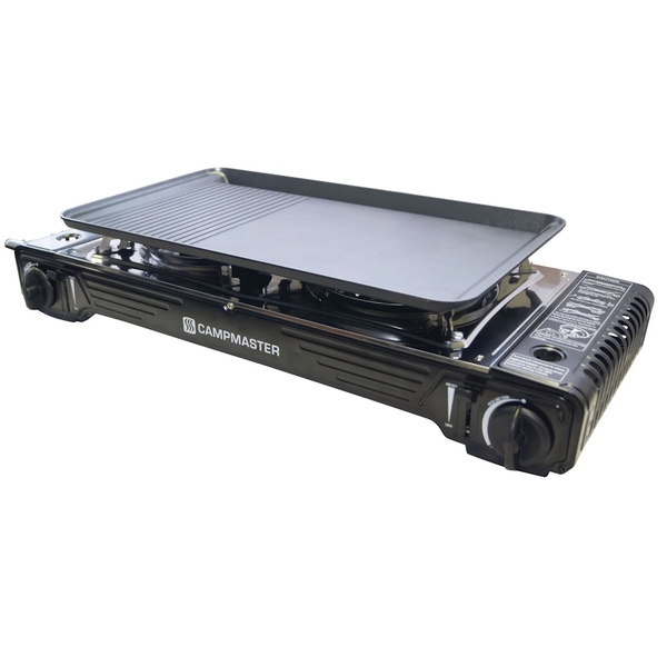 Double Burner Butane Stove With Hotplate