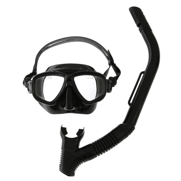 Twin Lens  Silicone Mask & Snorkel Set