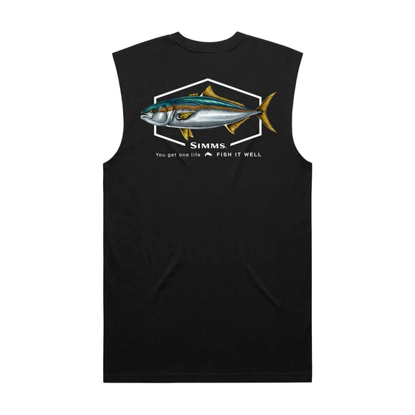 S25 Artist Tank Kingfish Black