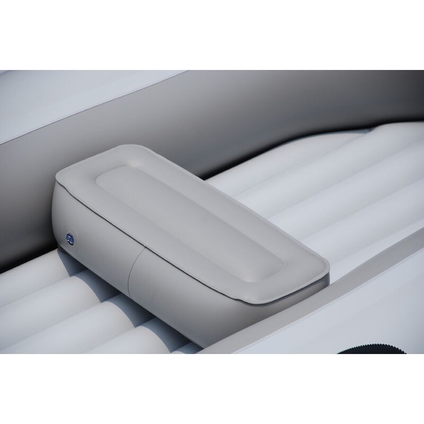 Motion Sports 8'6 Inflatable Boat W/Motor/Oars/Foot Pump