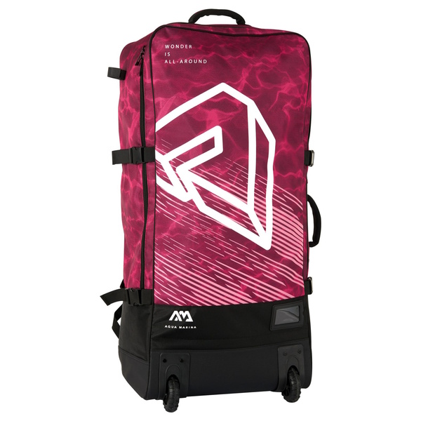 Premium Raspberry Isup Luggage Bag 132L W/ Rolling Wheels Bb