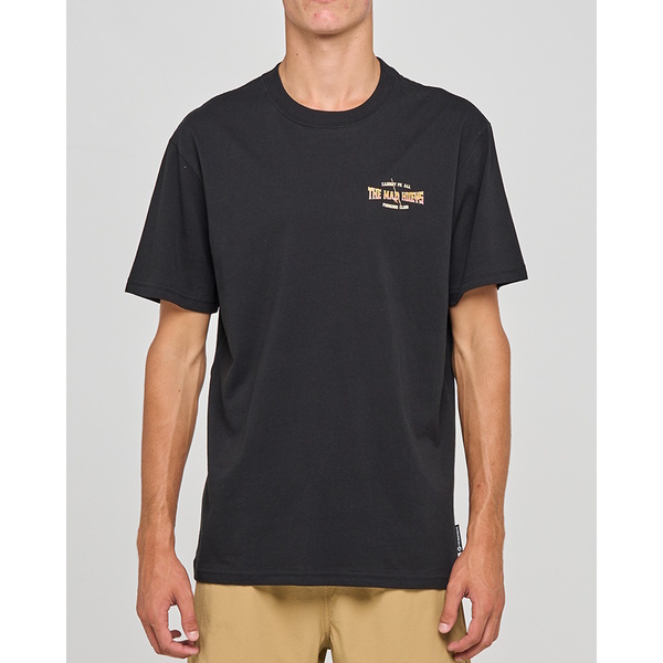 Caught Fk All Skull  Ss Tee-Black