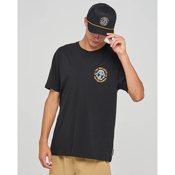 Captain Cooked Jaws Ss Tee-Black