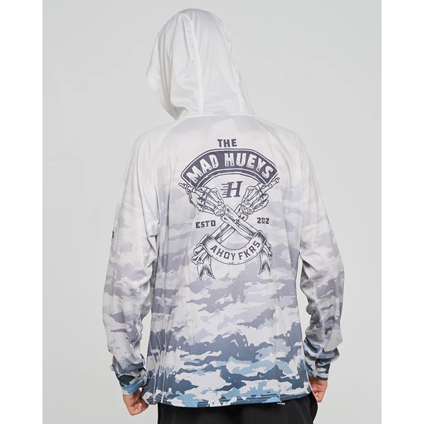Fkrs Ahoy  Hooded Upf 50+ Fishing Jersey-Smoke