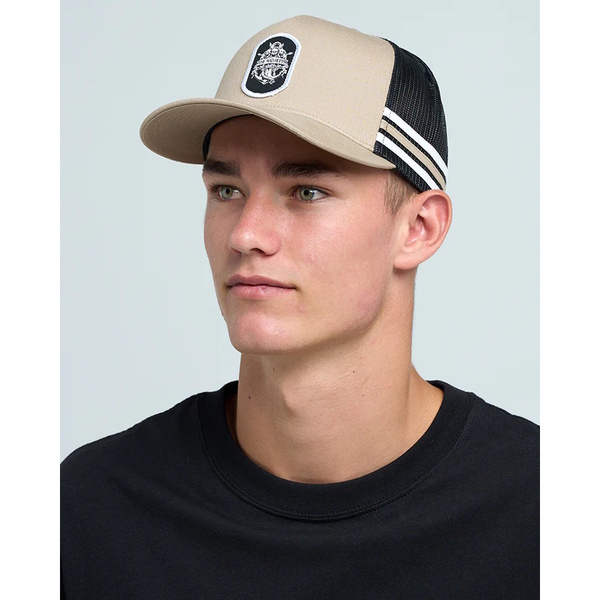 Triple Anchor  Twill Trucker-Tan