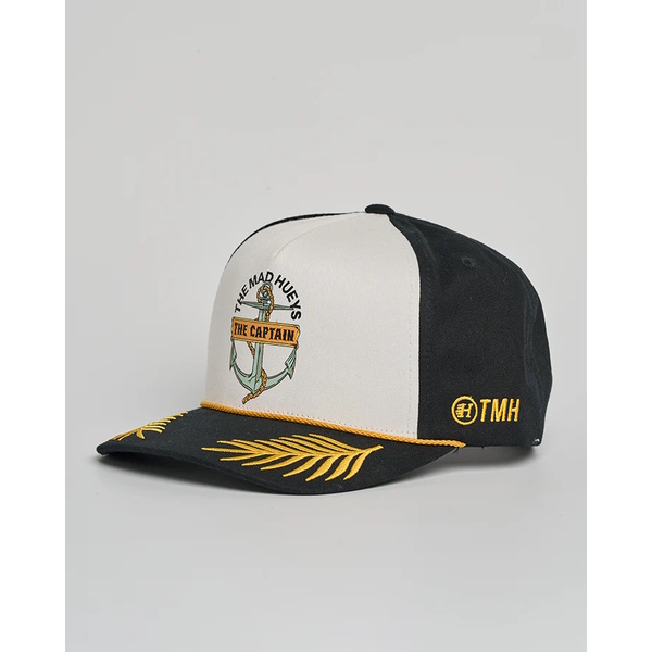 Croc Captain  Twill Snapback-White