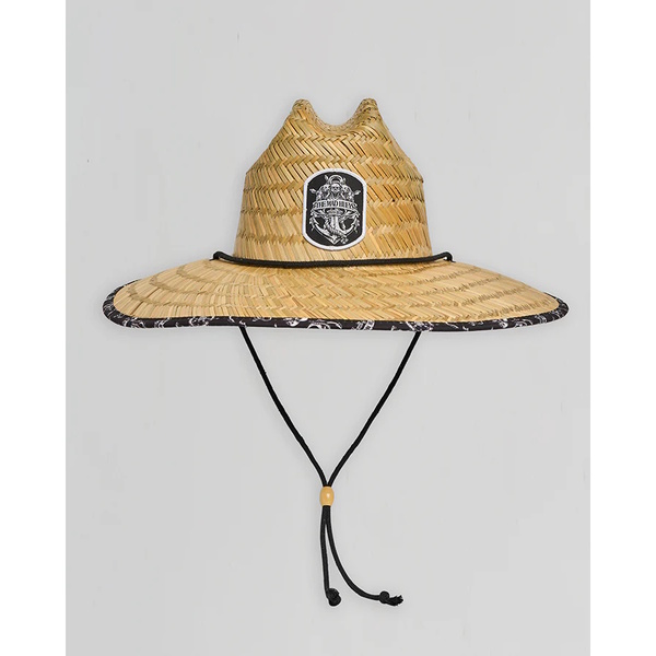 Triple Anchor  Straw Hat-Natural