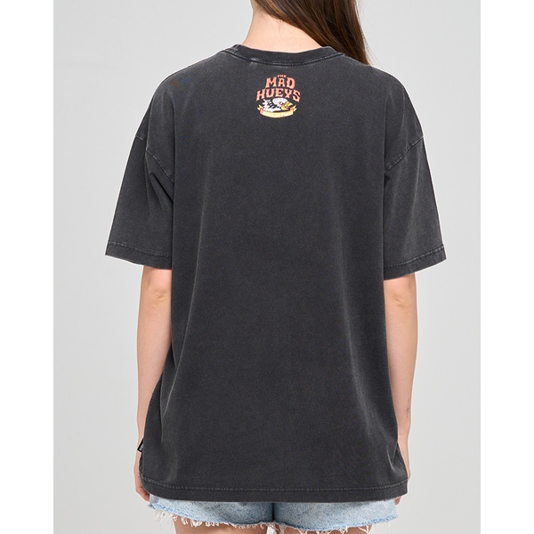 Birds Of Prey  Womens Oversized Tee-Washed Black