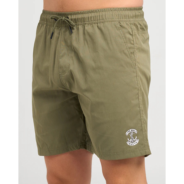 Skull Anchor  18" Volley Short-Olive