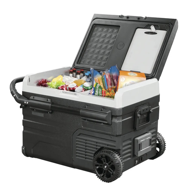 45L Portable Dual Zone Fridge/Freezer With Wheels