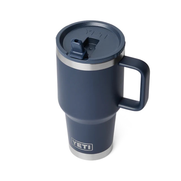 Yeti Rambler R30 Travel Mug With Lid/Straw 30Oz - Navy